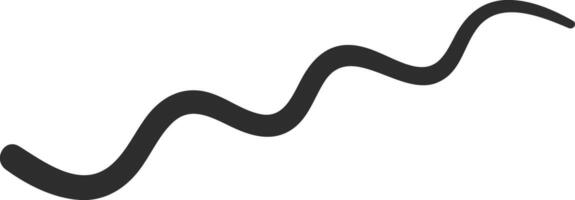 Smooth, continuous line creating a gentle wave or sinusoid against a white background, evoking a sense of flow and rhythm with its elegant and minimalist design vector