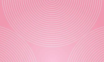 Pink background with curved line shape pattern. Abstract geometric pattern wallpaper vector