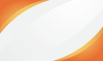 Abstract orange curved on white background vector