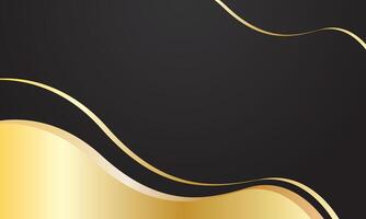 Luxury gold gradient abstract background design vector