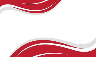 Abstract red curve on white background vector