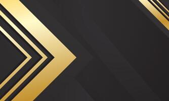 Golden geometric triangles modern abstract background vector