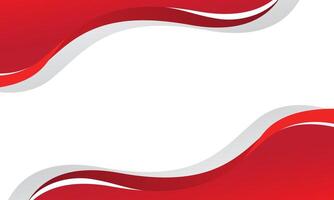 Abstract red white background image of wave shape vector