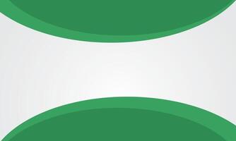Abstract banner background with green curves vector