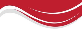 Abstract red wavy background vector