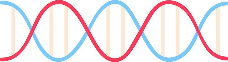 Colorful DNA double helix rotating and forming a seamless loop, symbolizing genetic inheritance, scientific research, and the building blocks of life vector
