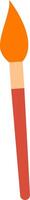 Orange paintbrush dripping with vibrant orange paint, isolated against a clean white background, symbolizing creativity, artistic expression, and the joy of painting vector