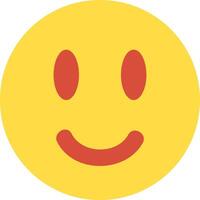 Simple emoticon smiling with closed eyes, expressing happiness, joy, and positive emotions, perfect for social media, communication, and conveying good vibes vector
