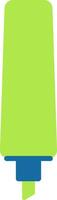 Bright green highlighter pen marking important details in a document, boosting readability and enhancing organization for effective note taking and study sessions vector