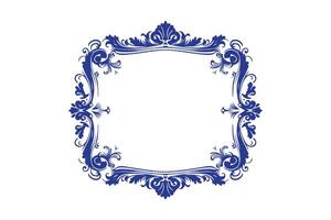 Vintage frame in square shape vector