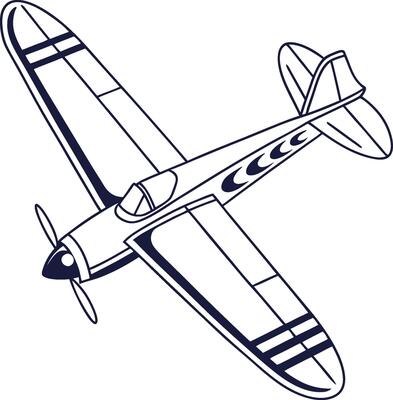 Retro Airplane Propeller Design