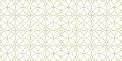 Seamless texture golden circles pattern vector