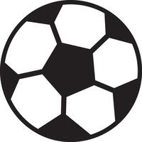 Simple graphic of a soccer ball, perfect for representing the world's most popular sport, evoking feelings of competition, teamwork, and athleticism vector