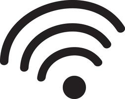 Wifi symbol is representing wireless network and showing internet access, sending and receiving data, modern technology and global connection vector