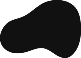 Irregular abstract curved flowing shape with smooth edges creating a dynamic and artistic visual element against a white background, enhancing the contrast and highlighting its fluid form vector