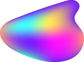 Smooth colorful gradient background is blending softly with purple, blue, green, yellow and pink colors, creating a vibrant and modern abstract design vector