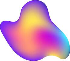 Colorful abstract background featuring a vibrant gradient with organic flowing shape creating a modern and dynamic composition, suitable for various design projects vector
