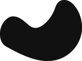Dynamic random blob shape featuring smooth curves creates an abstract and organic design, enhancing modern and minimalist projects with its elegant and fluid form vector