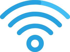 a wifi symbol with blue lines vector