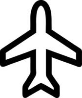 airplane line icon design vector