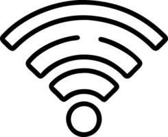 a wifi symbol on a white background vector