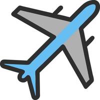 Simple airplane line icon design illustration vector