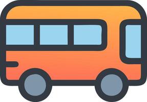 Cute bus icon design on white background vector