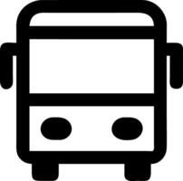 Simple School bus icon design on white background vector