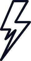 a lightning bolt icon on a white background vector