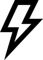 a black and white lightning bolt icon design sign vector