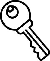 A Simple key line icon design vector