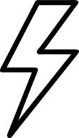 a black and white lightning bolt icon vector