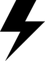 black and white lightning bolt icon design vector
