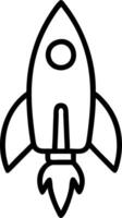 drawing of a rocket design vector