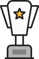 a trophy with a star design on top vector