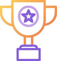 a trophy design with a star on top vector