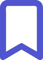 Sleek Bookmark Icon Design vector