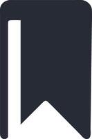 Simple Bookmark Symbol vector