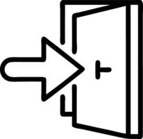 Exit Door Sign Icon Design vector