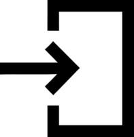 Modern Exit Icon for Navigation vector
