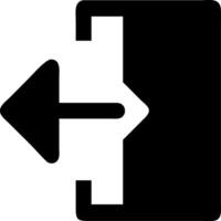 Clean Exit Arrow Icon vector