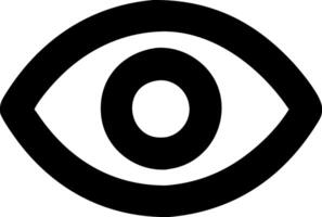 Minimalist Eye Icon Design vector
