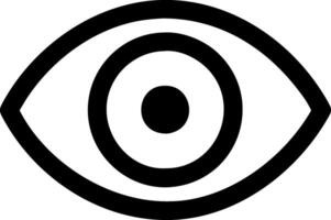 Monochrome Eye Icon Design vector