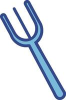Modern Fork Icon Design vector