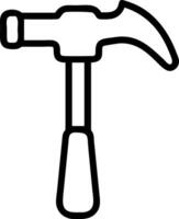 Icon of a Construction Hammer vector