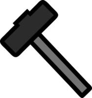 Minimalist Hammer Icon vector
