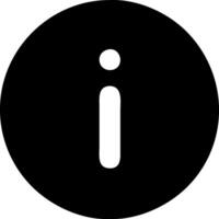 Flat Info Circle Icon vector