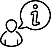 Info Icon for Websites vector