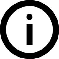 Basic Info Button Graphic vector