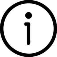 Simple Info Symbol design vector